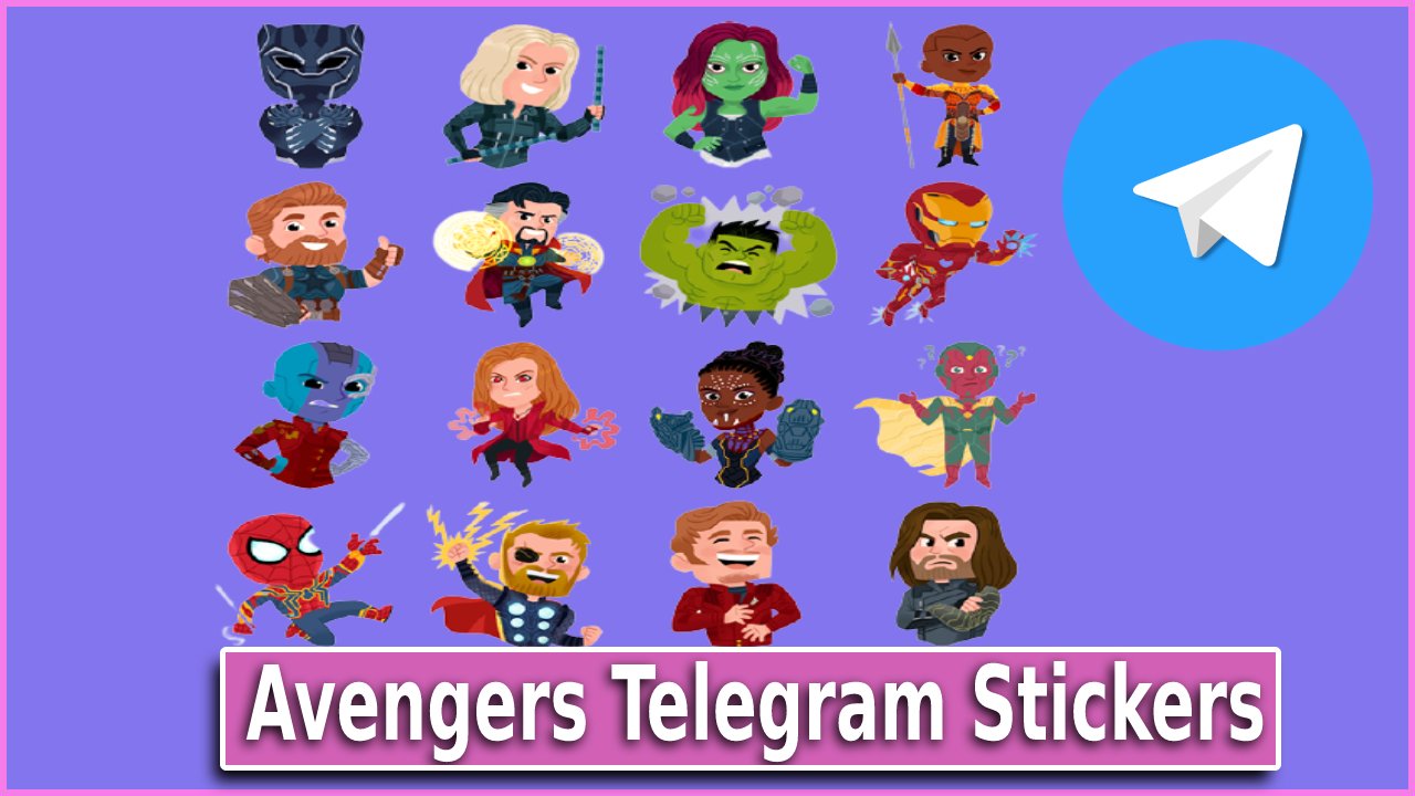 Avengers Telegram Stickers packages List 2024