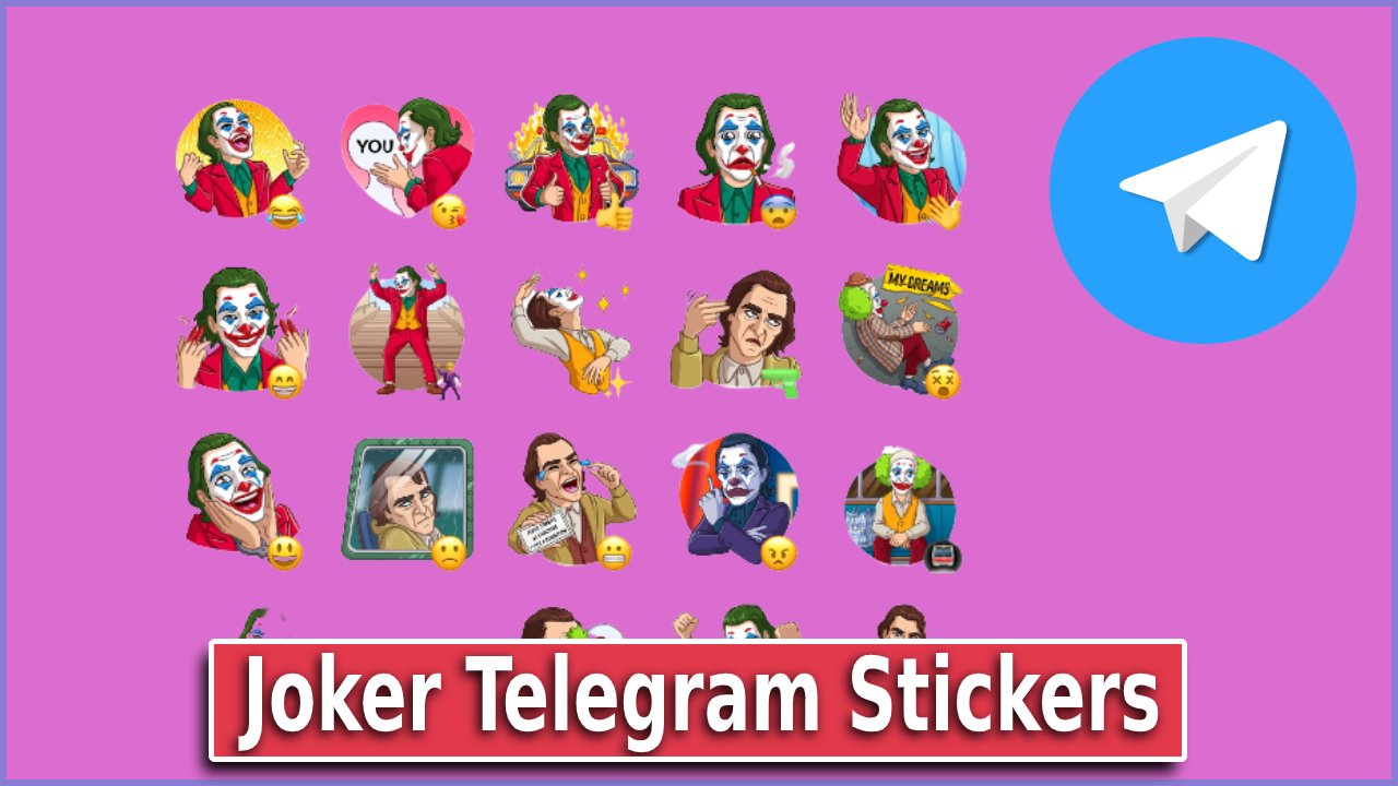 990+ Joker Telegram Stickers packages List 2024