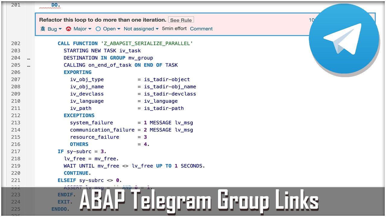 ABAP Telegram Group Links