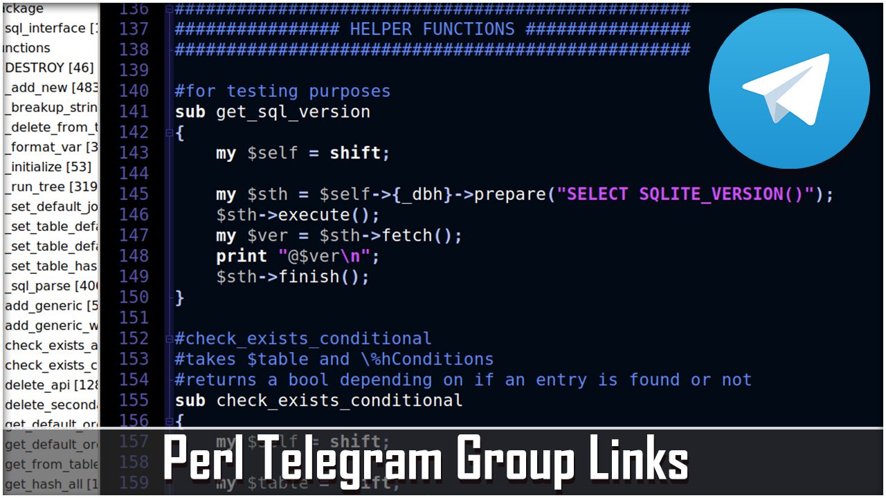 Perl Telegram Group Links